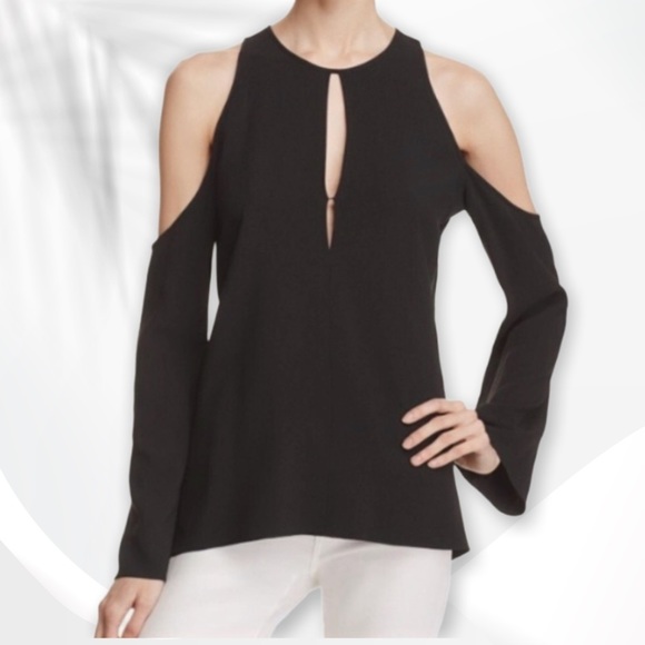 { Theory } - Cold Shoulder Blouse - Picture 1 of 6